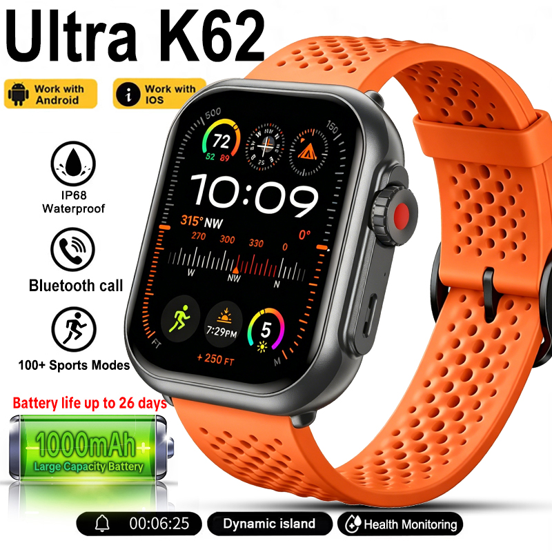 Fall Detection Watch - Nuevo Reloj Inteligente Ultra K62 para