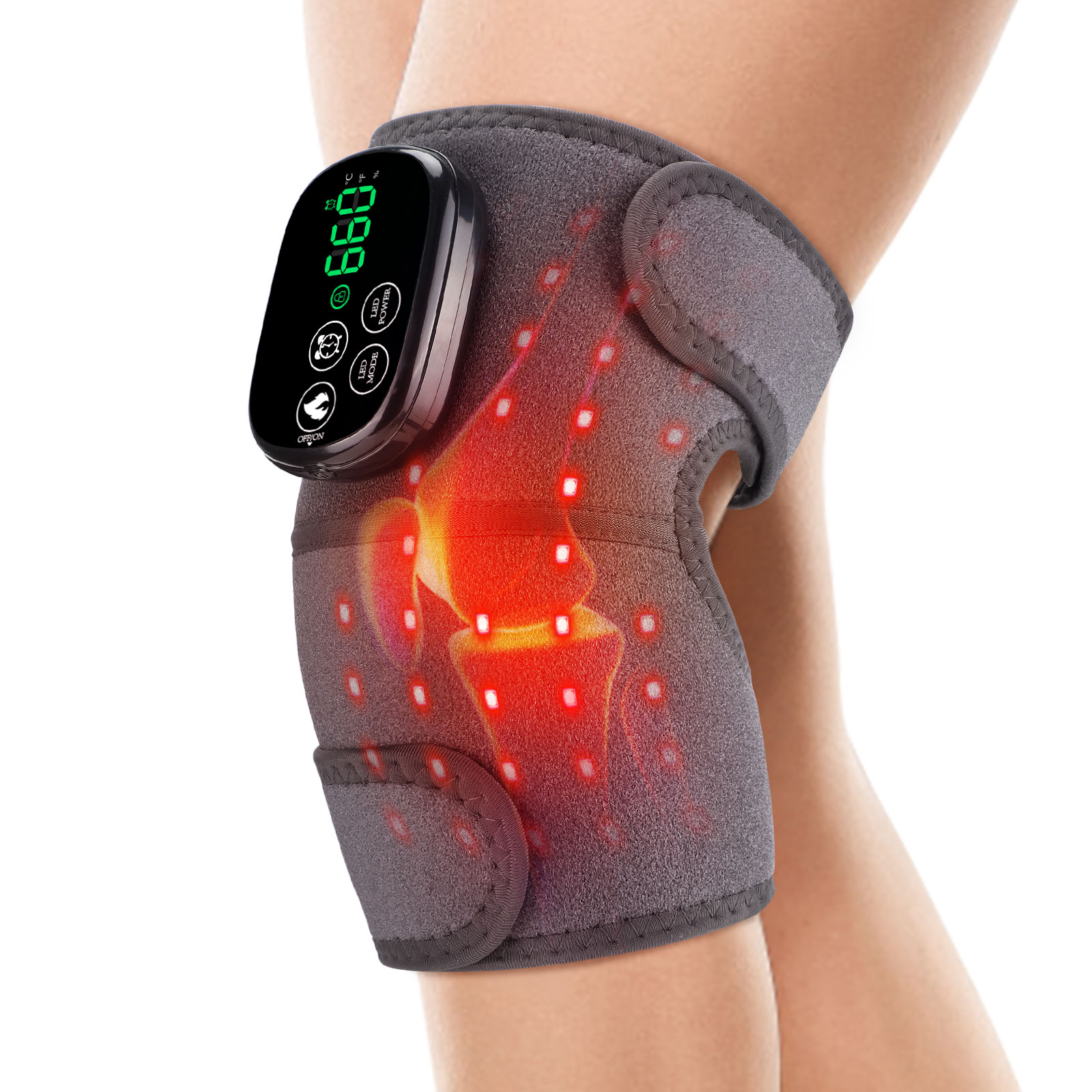 Rodillera con Luz Roja Inalámb - Smart Knee Wrap reseña y precio