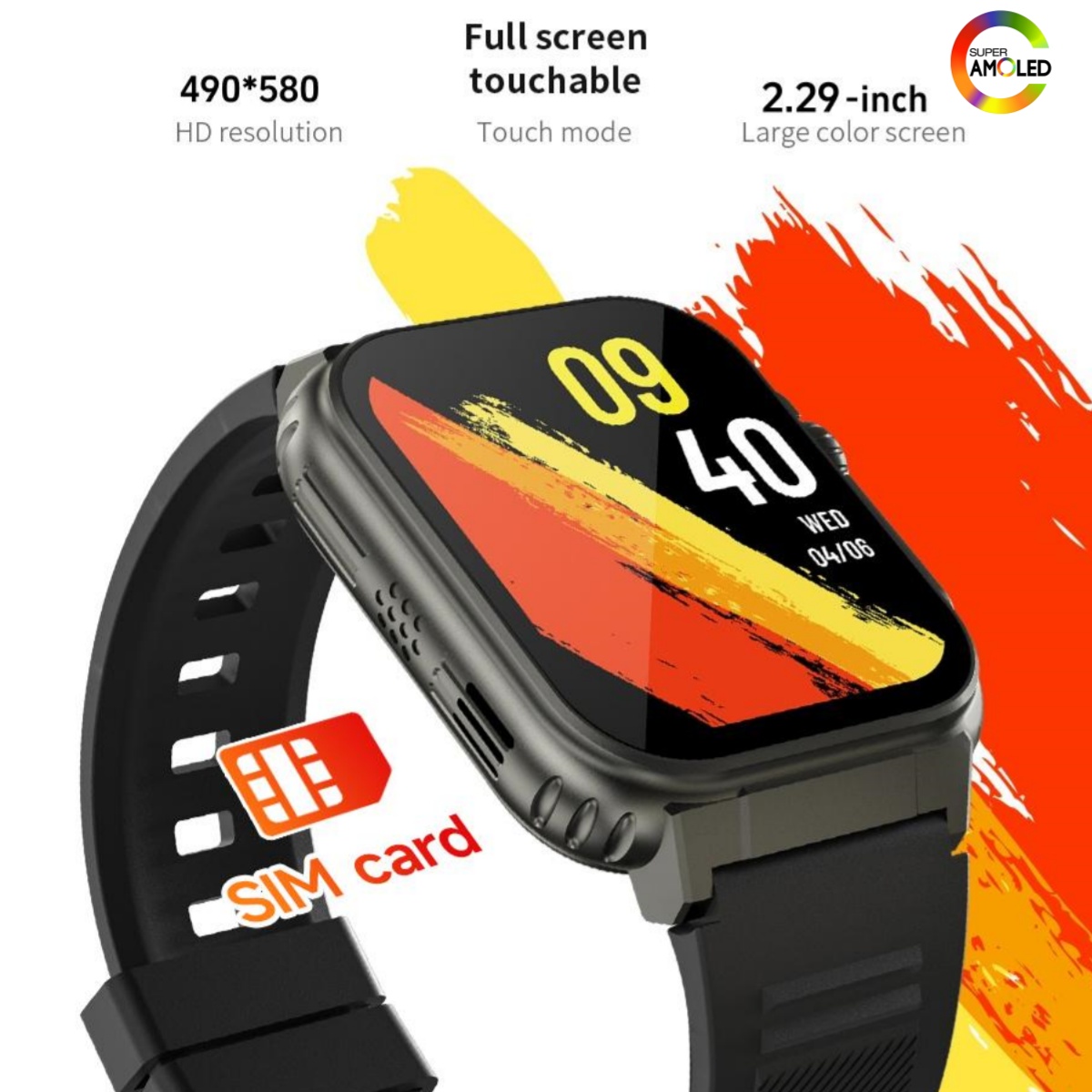 Reloj Inteligente S12 Ultra MA - Fall Detection Watch reseña y precio